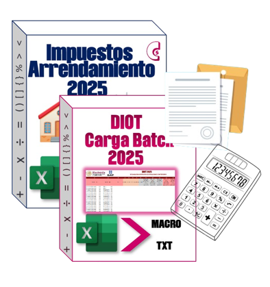 S) Pack Arrendamiento - Diot + (Contrato y Calculadora)