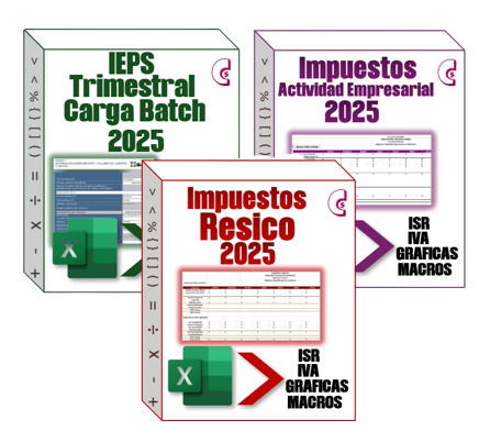 V) Pack IEPS Trimestral Carga Batch, Resico y Actividad Empresarial