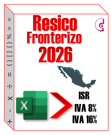 g) Tabla de Resico Región Fronteriza 2026