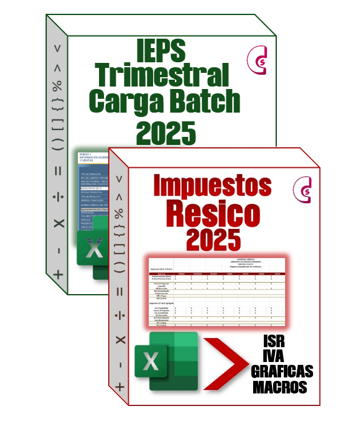 O) Pack IEPS Trimestral Carga Batch y Resico