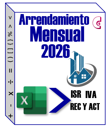 y) Tabla de Arrendamiento Mensual 2026