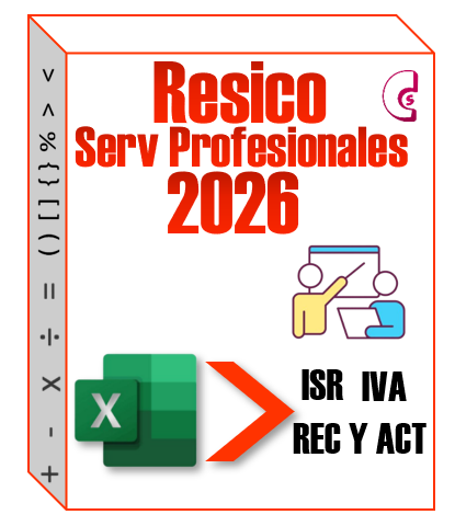 d) Tabla de Resico Servicios Profesionales 2026