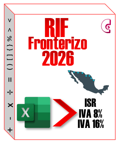 j) Tabla de RIF Región Fronteriza 2026