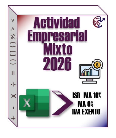 g) Tabla de Actividad Empresarial 0% o Exento 2026